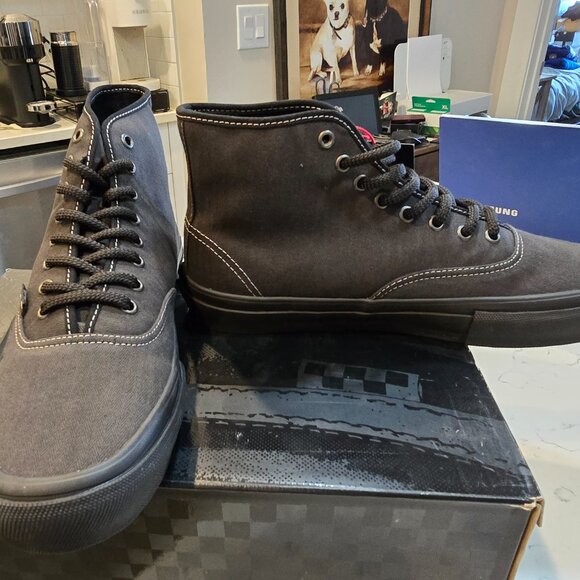 Vans Skate Authentic High VCU Men's Size 10 Ashalt Black VN000D901O7 NEW - Picture 4 of 10